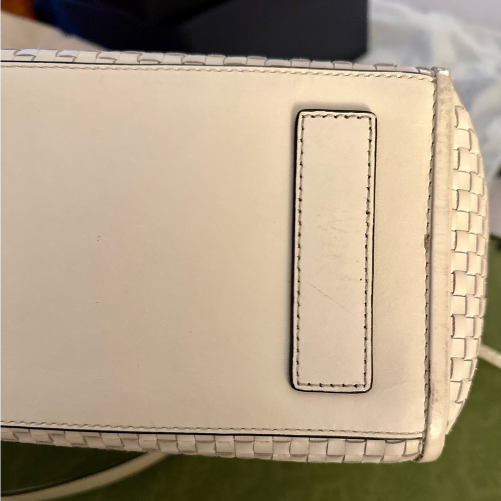 Cole Haan Leather (Genevieve Weave) Shoulder Bag - Picture 9 of 14